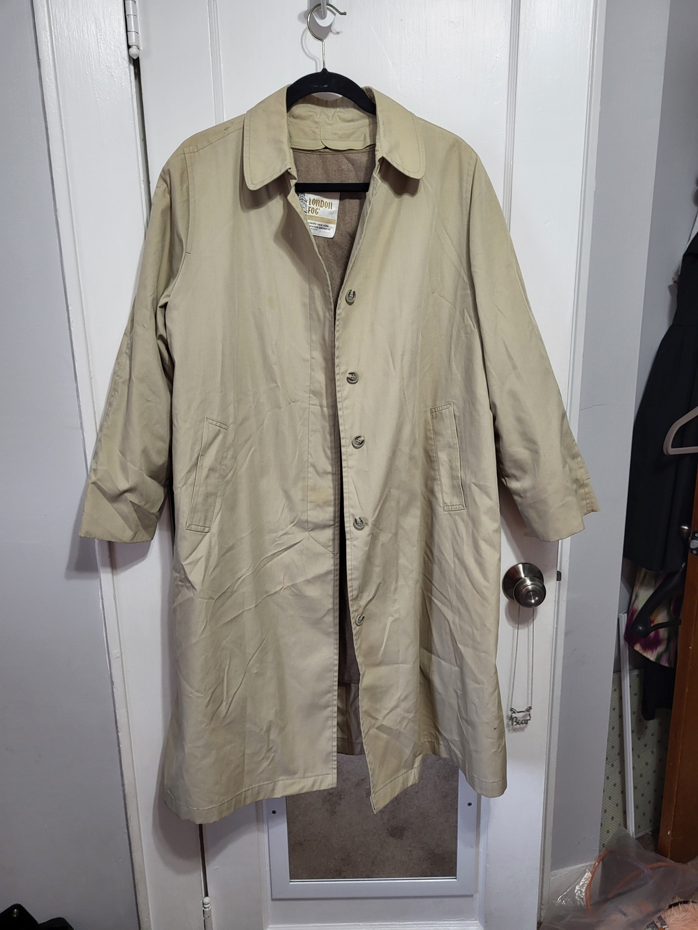 London Fog Beige Trench Coat 16‎ Petite